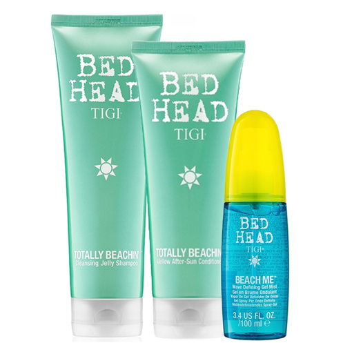 Immagine di Tigi kit totally beachin shampoo 250ml + balsamo 200ml + beach me 100ml - colore: