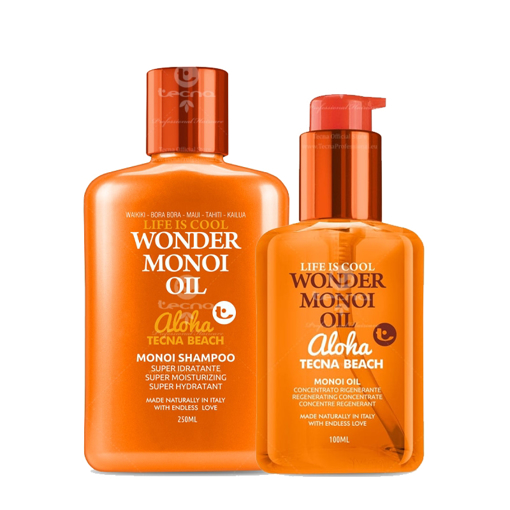Immagine di Tecna kit monoi sun care shampoo 250ml + oil 100ml - colore:
