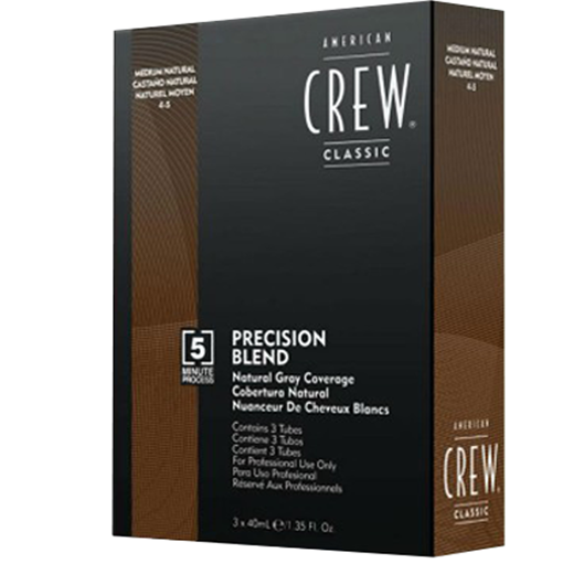 Immagine di American crew precision blend natural grey 3x40ml 4-5 medium natural