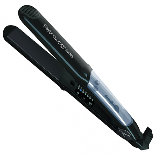 Immagine di Retro.upgrade rup-133c/ker nera piastra professionale con tecnologia al vapore - colore: