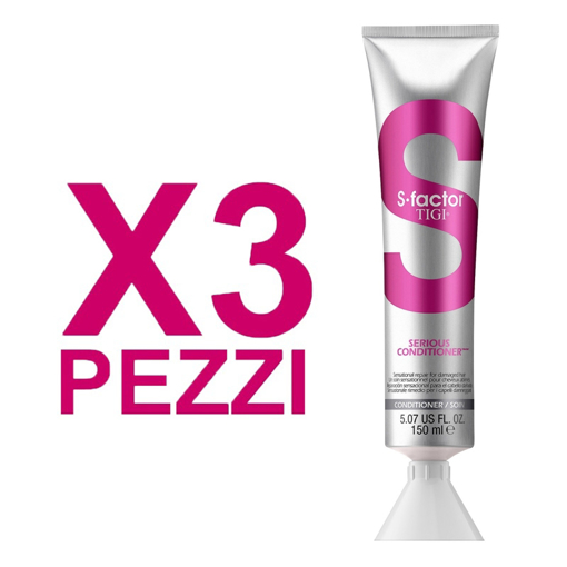 Immagine di Tigi kit s-factor serious conditioner 150ml 3 pezzi - colore:
