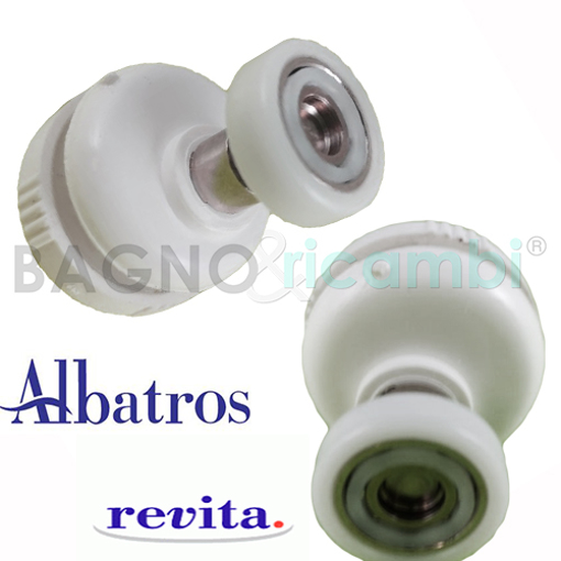 Immagine di Ricambio ruota rotella cuscinetto chiusura box doccia curvo albatros 4r33271999