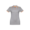 Immagine di Thc rome women. polo "slim fit" da donna grigio chiaro mélange xl