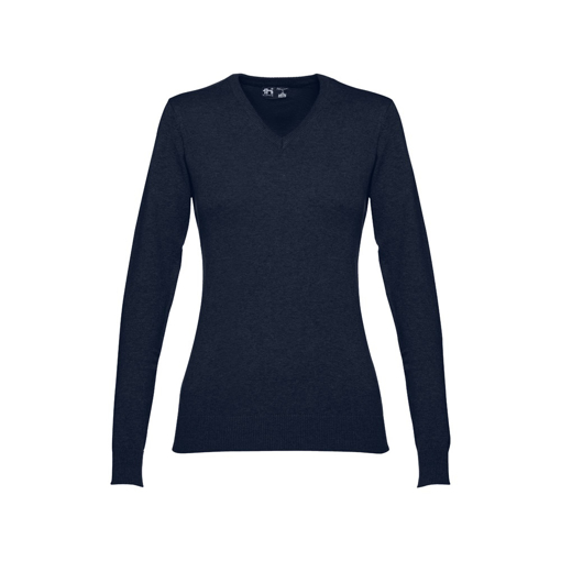 Immagine di Thc milan women. maglione con scollo a "v" da donna blu scuro m