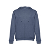 Immagine di Thc amsterdam. felpa da uomo, con zip e cappuccio blu mélange m