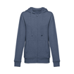 Immagine di Thc amsterdam women. felpa da donna, con zip e cappuccio blu mélange m