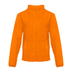 Immagine di Thc helsinki. pile da uomo con zip arancione l