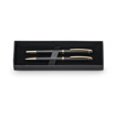 Immagine di Ezekiel set. set con penna roller e penna a sfera in metallo nero