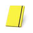Immagine di Watters Quaderno A5, copertina rigida in PU fluorescente giallo, 192 pagine a righe bianche, chiusura con elastico