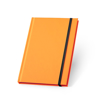 Immagine di Watters Quaderno A5, copertina rigida in PU fluorescente arancione, 192 pagine a righe bianche, chiusura con elastico