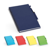 Immagine di Block notes B6 a spirale Blu con supporto per penna