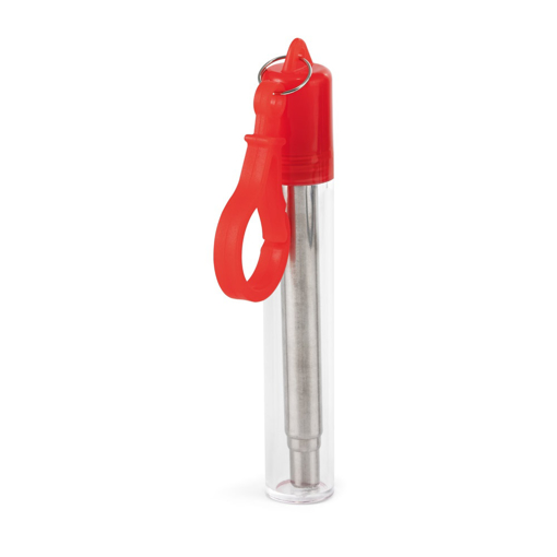 Immagine di Zamba. kit con cannuccia riutilizzabile rosso