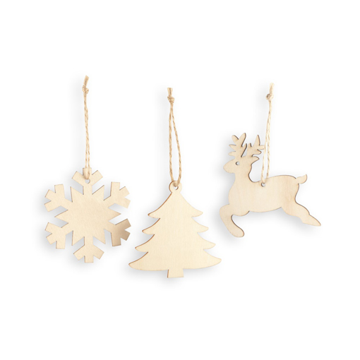 Immagine di Flake. decorazioni di natale naturale chiaro