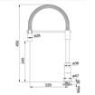 Immagine di Ricambio rubinetto canna+molla planar 8 flex franke 133.0074.315