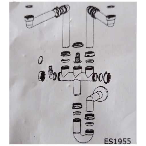 Immagine di Ricambio kit sifone per lavello franke 112.0624.484