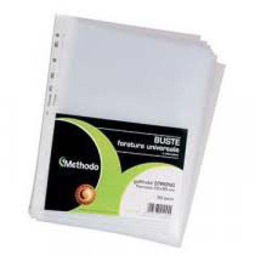 Immagine di 1 pz buste pvc forate 22x30 methodo lucide medium x50 x212095