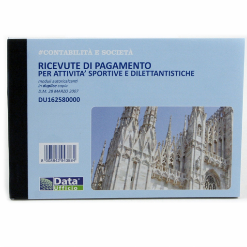 Immagine di 5 pz data uff. 162580000 ricevute pagamento x attivita' sportive