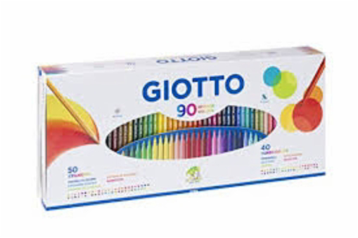 Immagine di 1 pz astuccio giotto 50 stilnovo + 40 turbocolor  2575