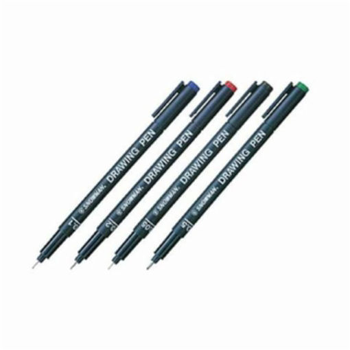 Immagine di 12 pz penna snowman drawing 0,4 nera