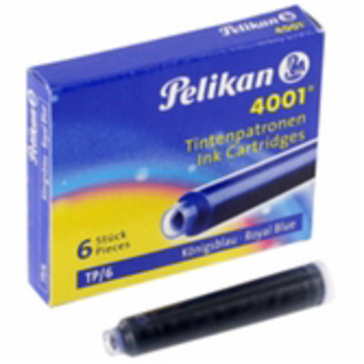 Immagine di 10 pz cartucce x stilografiche pelikan x6 blu 4001  332361