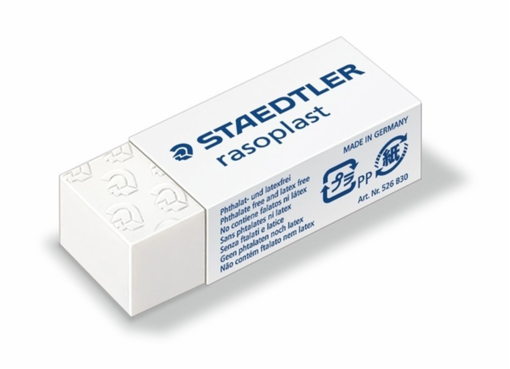 Immagine di 30 pz gomma staedtler rasoplast bianca  526 b30