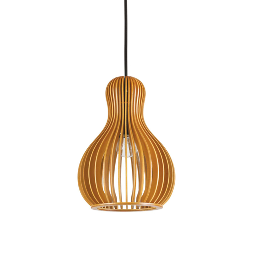 Immagine di Lampada a sospensione legno, citrus, ideal lux