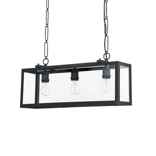 Immagine di Lampada a sospensione nero, igor, ideal lux