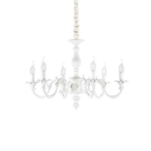Immagine di Lampada a sospensione bianco, justine, ideal lux