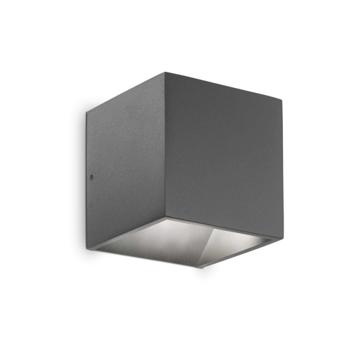 Immagine di Lampada da parete antracite, rubik, ideal lux