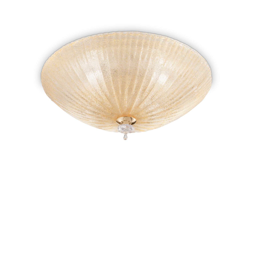 Immagine di Lampada da soffitto ambra, shell, ideal lux
