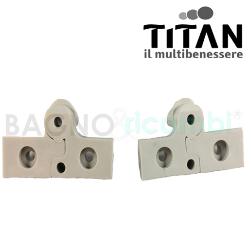 Immagine di Ricambio titan coppia cerniera grigia porta cabina doccia caskp2gr04