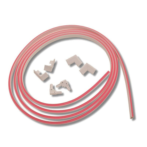 Immagine di Ricambio kit profilo bordo vasca in gomma bianco ideal standard calyx c1022646