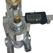 Immagine di Miscelatore monocomando per box doccia con deviatore a 2 vie calyx 30810crb