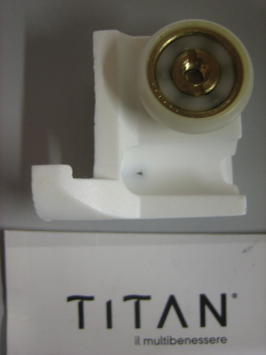 Immagine di Ricambio ruota cuscinetto rotella 2vers. titan q3398o2