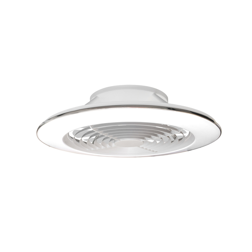 Immagine di Plafoniera led con ventilatore Alisio bianco, diametro 63cm
