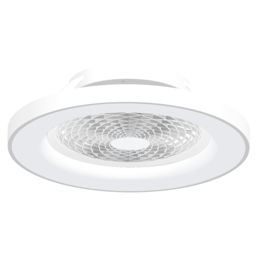 Immagine di Plafoniera led con ventilatore Tibet bianco, diametro 65cm