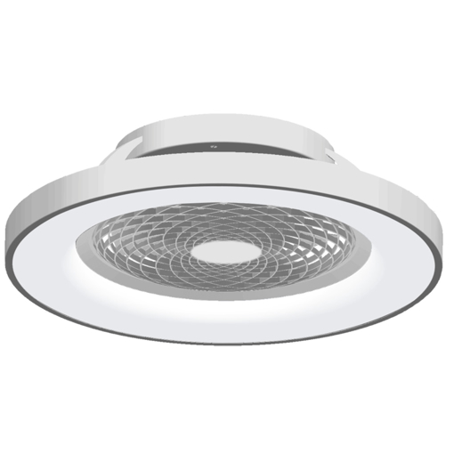 Immagine di Plafoniera led con ventilatore Tibet grigio, diametro 65cm