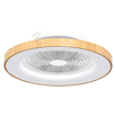 Immagine di Plafoniera led con ventilatore Tibet legno, diametro 65cm