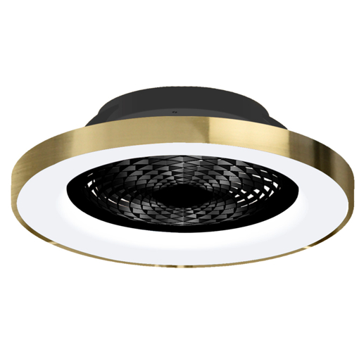 Immagine di Plafoniera led con ventilatore Tibet nero, diametro 65cm