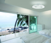 Immagine di Plafoniera led con ventilatore Alisio XL bianco, diametro 73,5cm