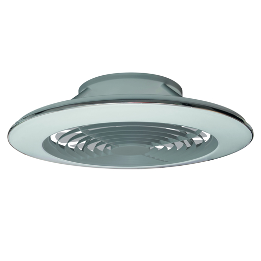 Immagine di Plafoniera led con ventilatore Alisio XL argento, diametro 73,5cm