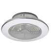 Immagine di Plafoniera led con ventilatore Alisio mini argento, diametro 52,5cm