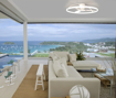 Immagine di Plafoniera led con ventilatore Nepal bianco, diametro 105cm