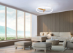 Immagine di Plafoniera led con ventilatore Nepal bianco/nero, diametro 105cm