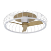 Immagine di Plafoniera led con ventilatore Nature bianco/legno, diametro 79cm