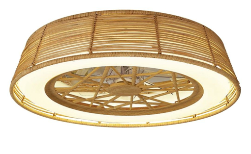 Immagine di Plafoniera led con ventilatore Indonesia vinimi, diametro 63cm