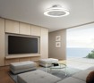 Immagine di Plafoniera led con ventilatore Samoa bianco, diametro 59,7cm