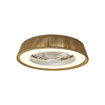 Immagine di Plafoniera led con ventilatore Polinesia Natural corda yuta diametro 64,6cm