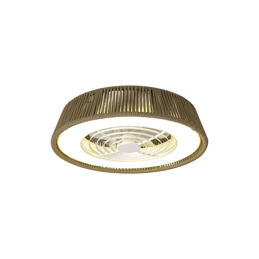 Immagine di Plafoniera led con ventilatore Polinesia Nautica mini corda di nylon diametro 57,6cm