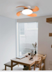 Immagine di Plafoniera led con ventilatore Aloha legno diametro 89,7cm